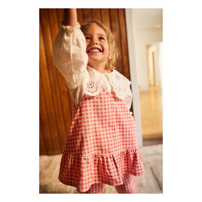 Blouse Col Brodé Coton Bio  | Crudo