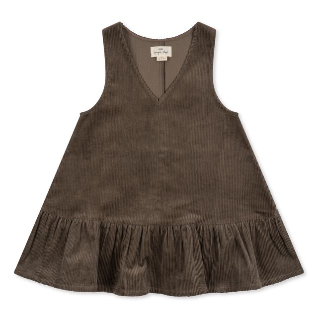 Sully Magot Organic Cotton Corduroy Dress | Brown