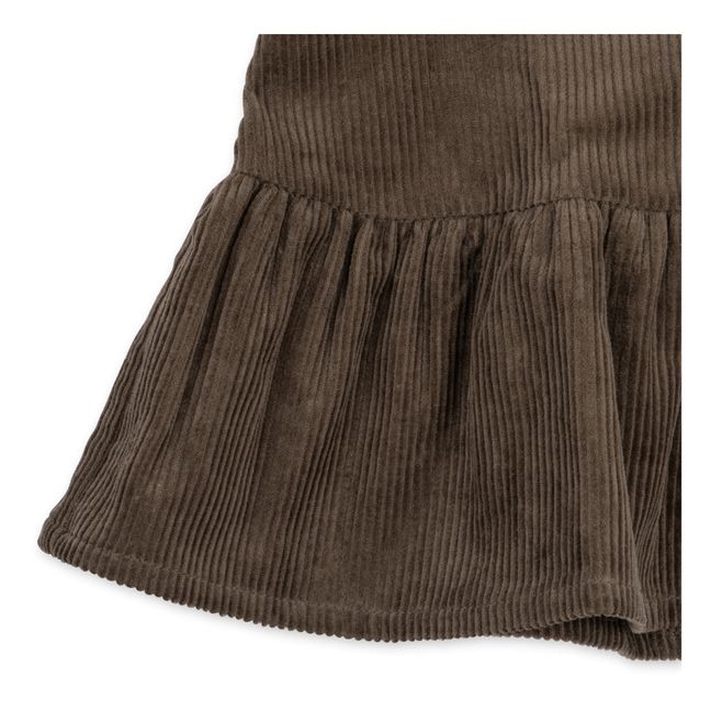 Sully Magot Organic Cotton Corduroy Dress | Brown