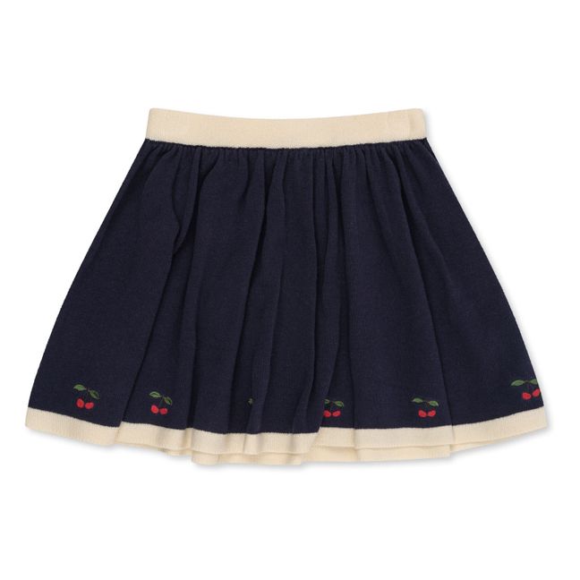 Venton Organic Cotton Knitted Skirt | Navy blue