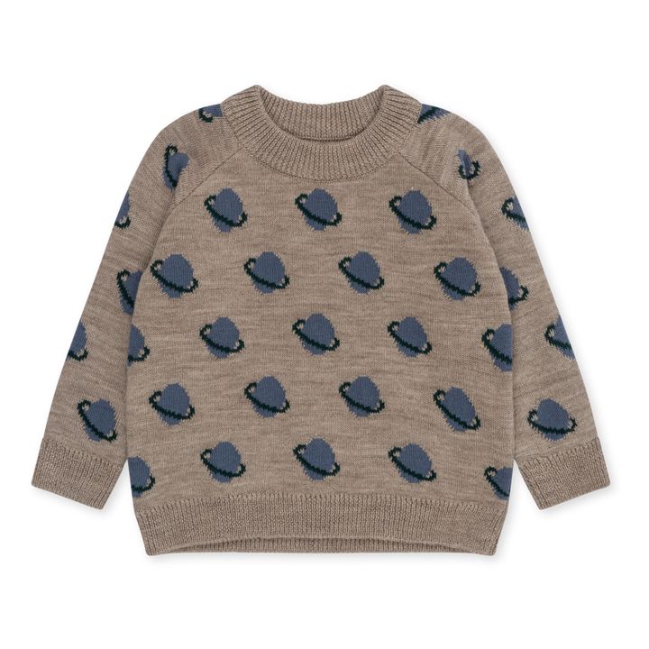 Belou Planets Merino Sweater | Taupe brown- Product image n°0