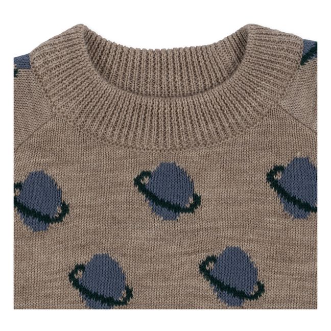Pull Mérinos Planètes Belou | Taupe