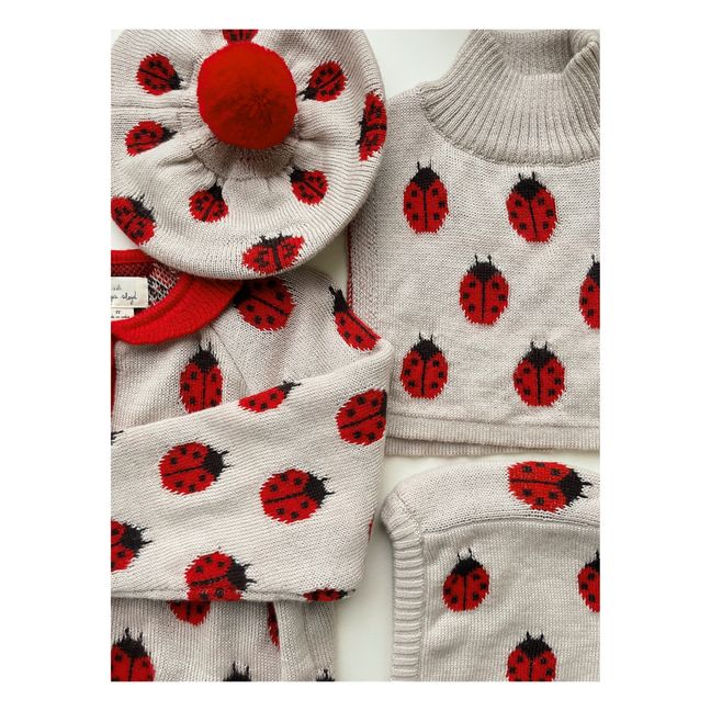 Snood Mérinos Coccinelles Belou | Crudo
