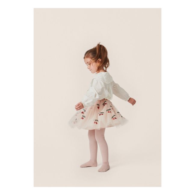 Jupe Cerises Yvonne | Rose pâle