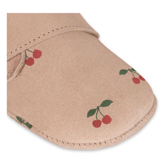 Mamour Suede Cherry Booties | Pale pink