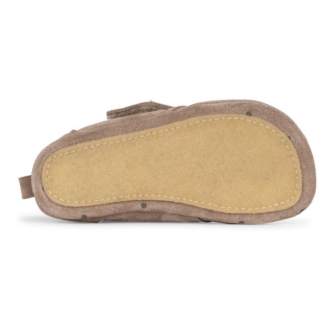 Mamour Polka Dot Suede Booties | Marrón