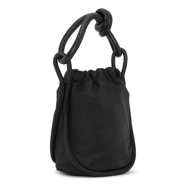 Small Knot Bucket Bag Recycled Materials | Nero