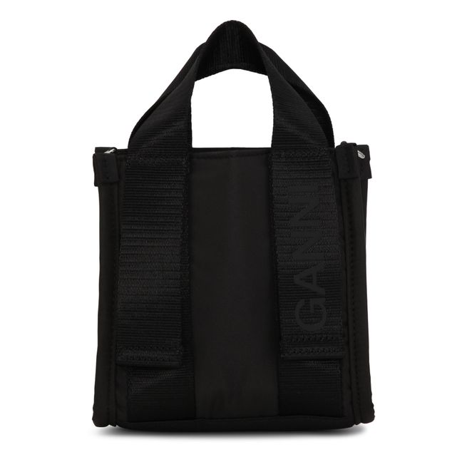 Mini Tech Recycled Materials Bag | Black
