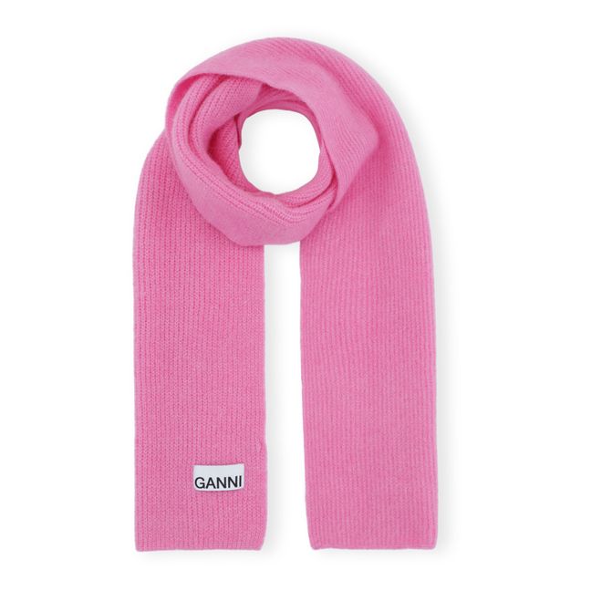 Soft Alpaca and Merino Wool Scarf | Pink