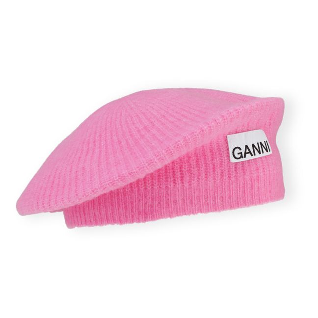 Baskenmütze Soft Alpaka und Merinowolle | Rosa