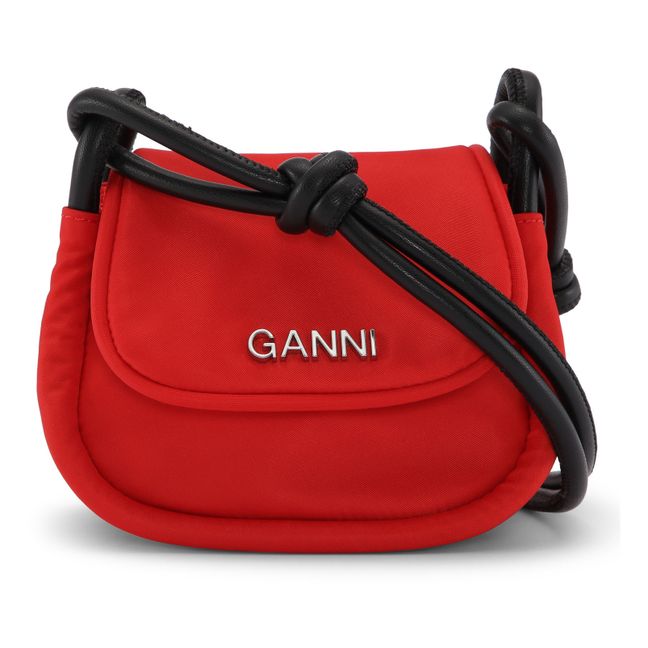 Sac Mini Knot Flap Matières Recyclées | Rouge