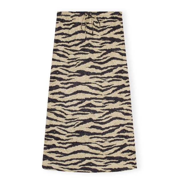 Knitterrock recycelter Satin | Blasses Gelb