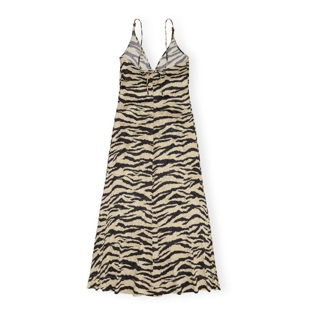 Recycled Satin Crinkled Dress | Giallo chiaro