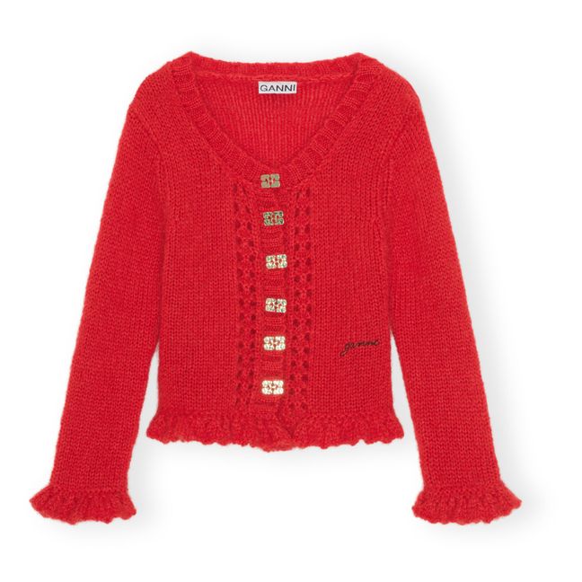 Cardigan Mohair | Rouge