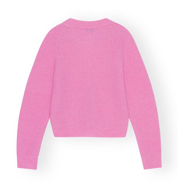 Cardigan Solid Alpaga et Laine Mérinos | Rose