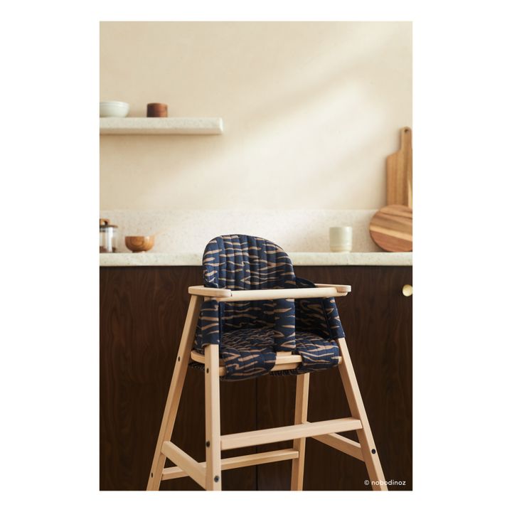 Nobodinoz - Seat For High Chair Growing green - Navy blue | Smallable