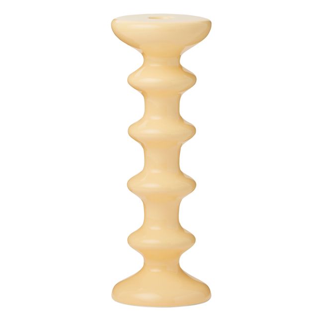 Slavic Candle Holder | Pale yellow