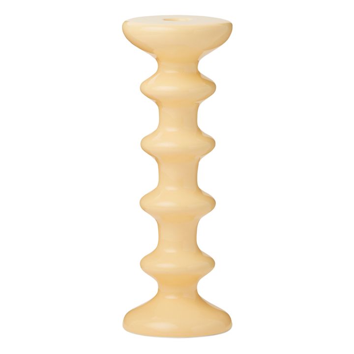 Slavic Candlestick | Pale yellow- Product image n°0