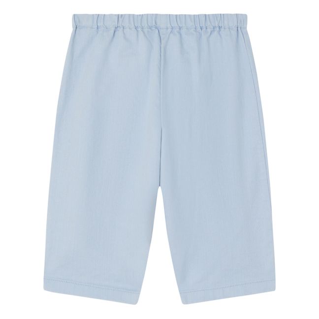 Bestickte Denim-Hose | Denim