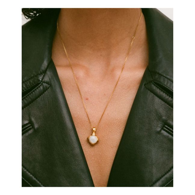 The Lunar Fragment Moonstone Necklace | Gold