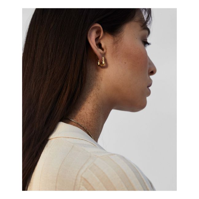 Boucles d'Oreilles The Mini Link of Wanderlust | Doré