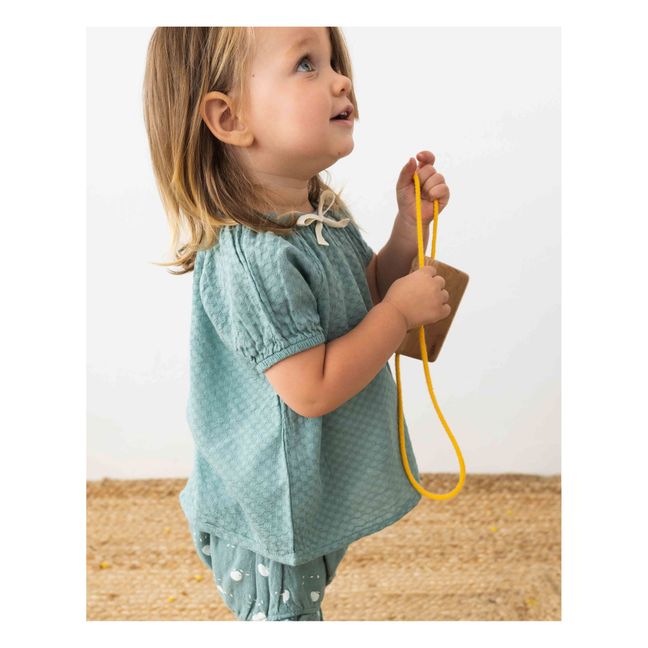 Blouse Coton Responsable Texturée Bébé | Sauge