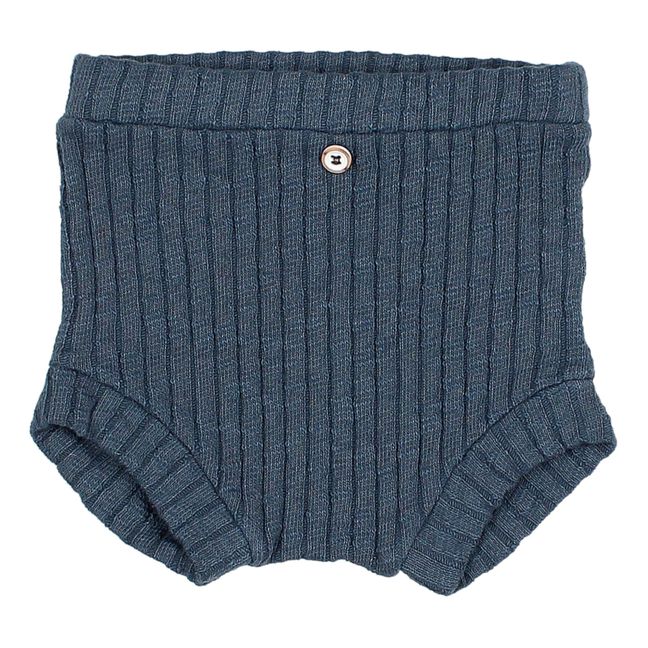 Ribbed Bloomers | Navy blue