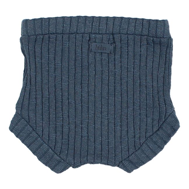 Ribbed Bloomers | Navy blue