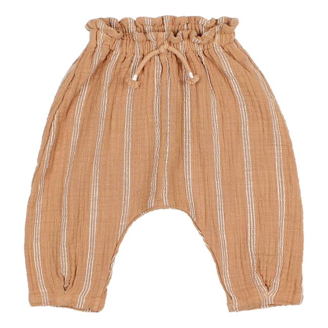 Textured Striped Harem Pants | Karamel