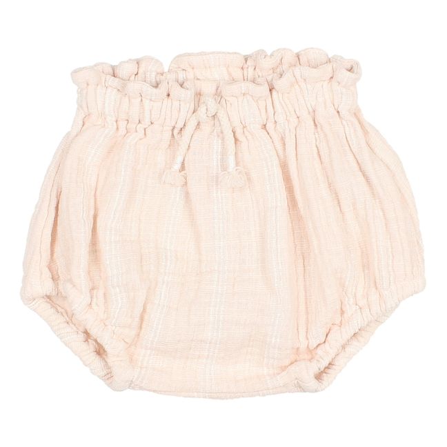 Textured Striped Bloomer | Pale pink