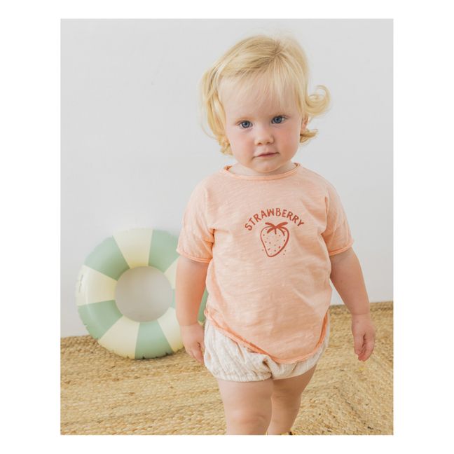 Textured Striped Bloomer | Pale pink