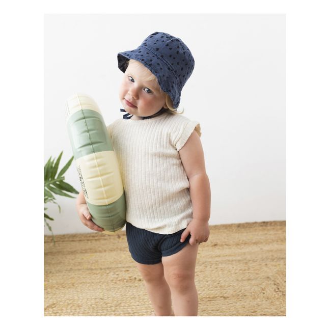 Cappello in cotone organico Animal per neonati | Blu marino