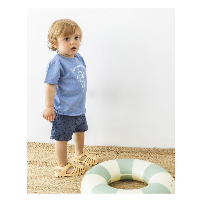 Badeshorts aus Bio-Baumwolle Animal Baby | Navy