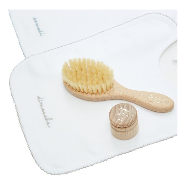 Weekly Bibs Set | Ecru