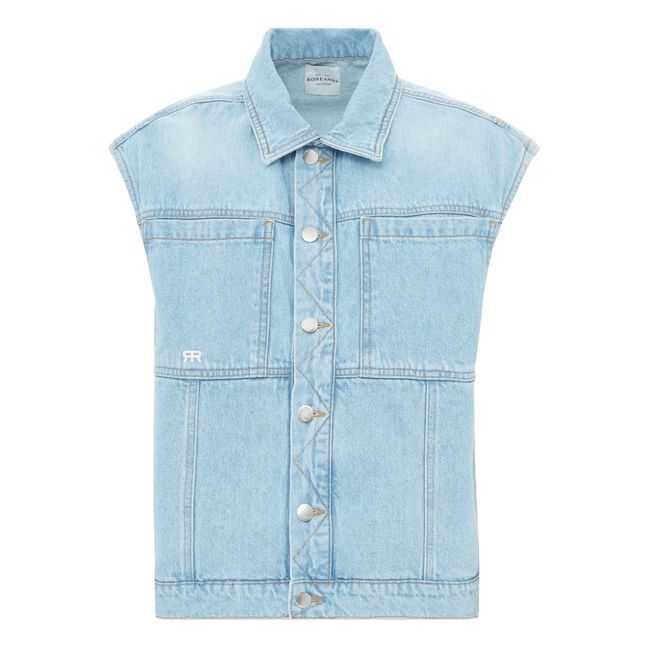 Christie Organic Cotton Jacket | Light blue