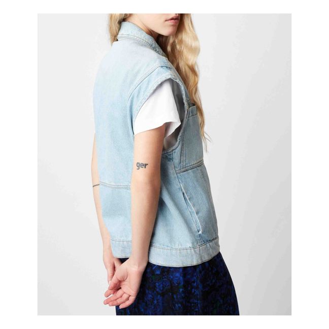 Christie Organic Cotton Jacket | Light blue