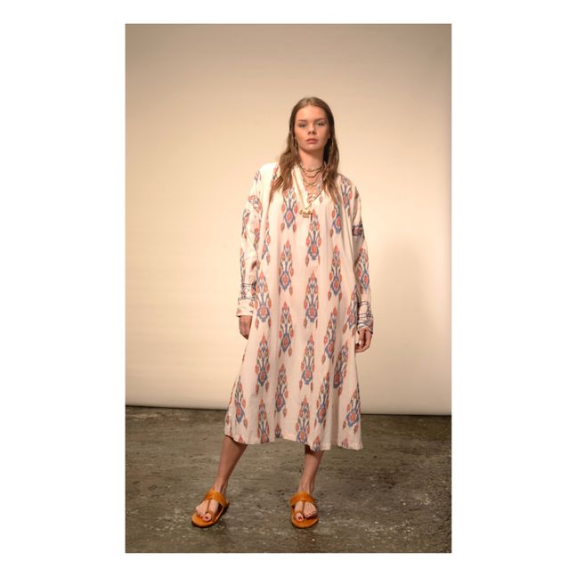 Ikat Dress | Cremefarben