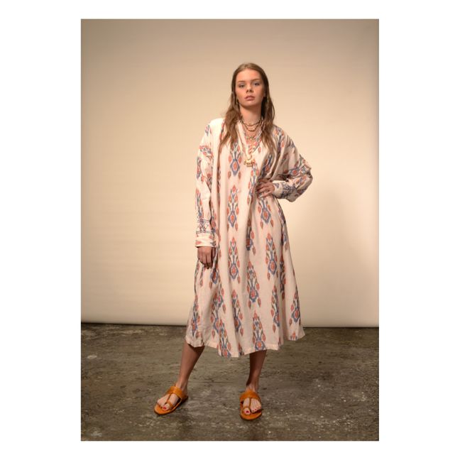 Ikat Dress | Cremefarben