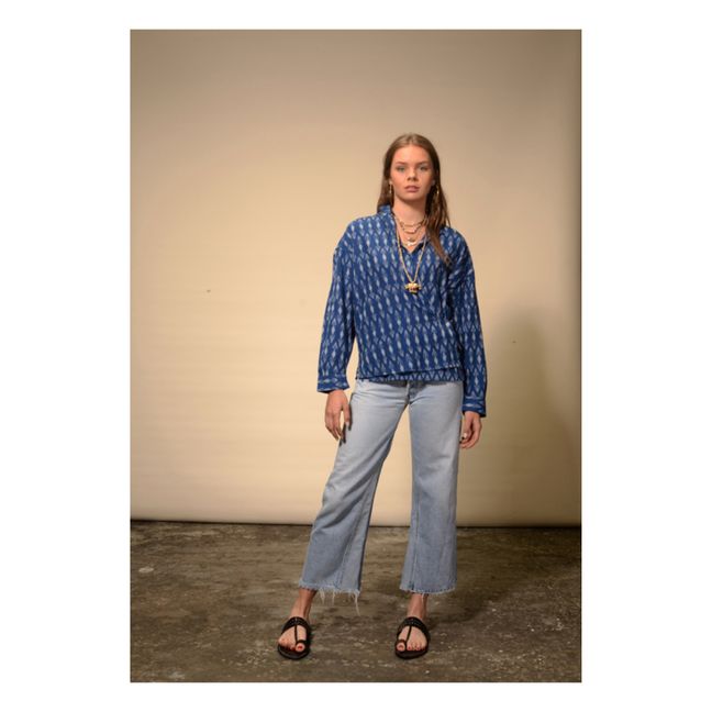 Ikat Shirt | Azul índigo