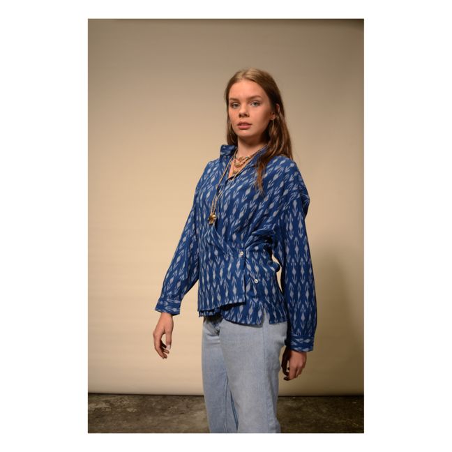 Ikat Shirt | Azul índigo