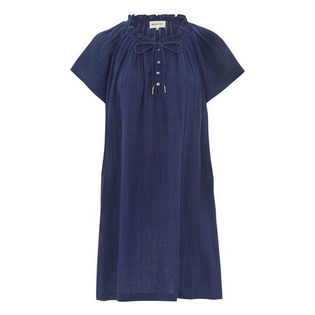 Doria Cotton Gauze Dress | Azul