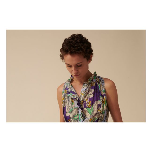 Denize Flower Dress | Violett