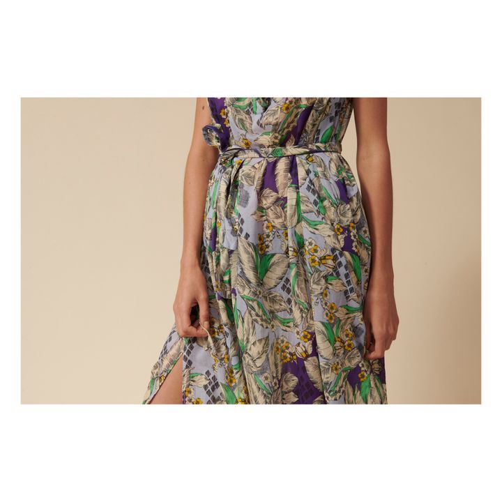 Denize Flower Dress | Viola- Immagine del prodotto n°6