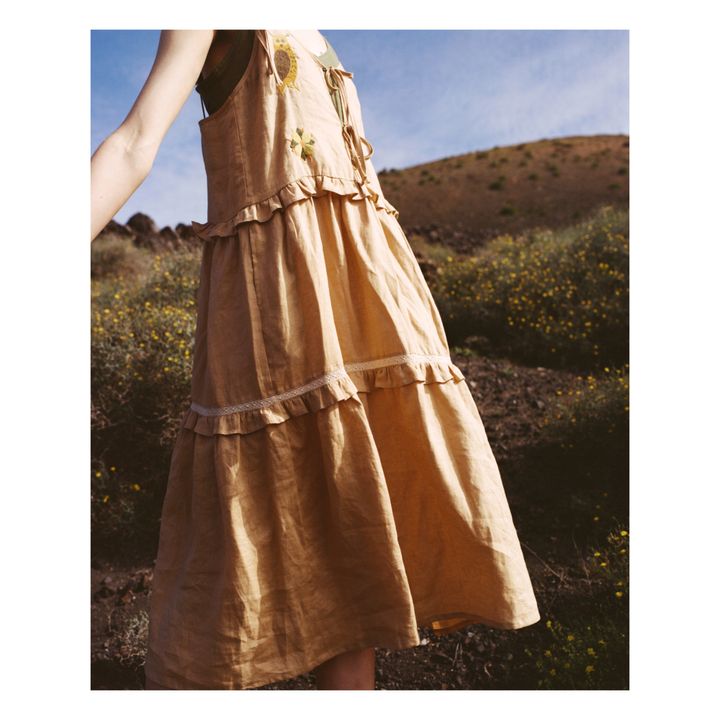 Vestido de lino Willow | Marrón- Imagen del producto n°3