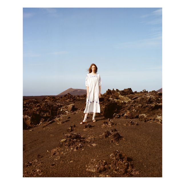 Robe Crocus Broderies | Bianco