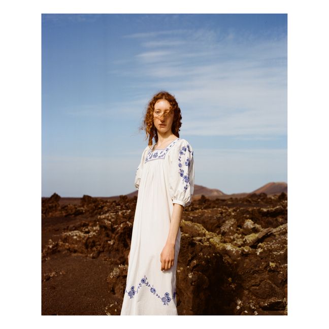 Robe Crocus Broderies | Bianco
