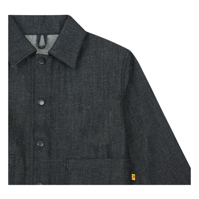 Organic Cotton Denim Jacket | Charcoal grey