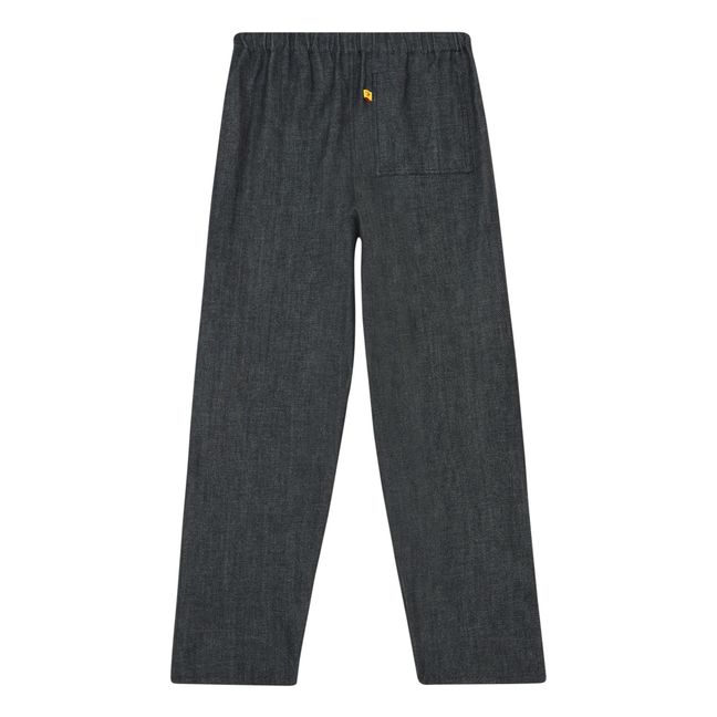Organic Cotton Denim Pants | Charcoal grey