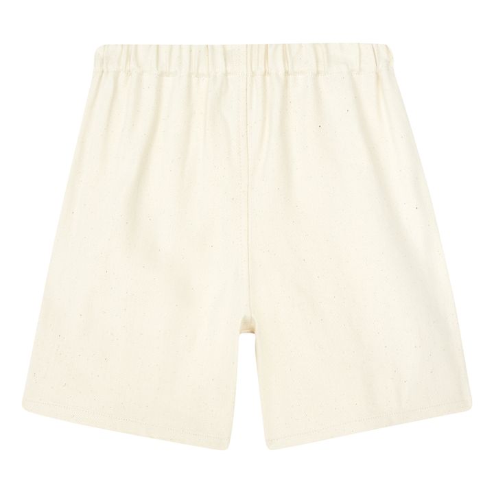 Shorts in denim in cotone organico | Ecru- Immagine del prodotto n°0
