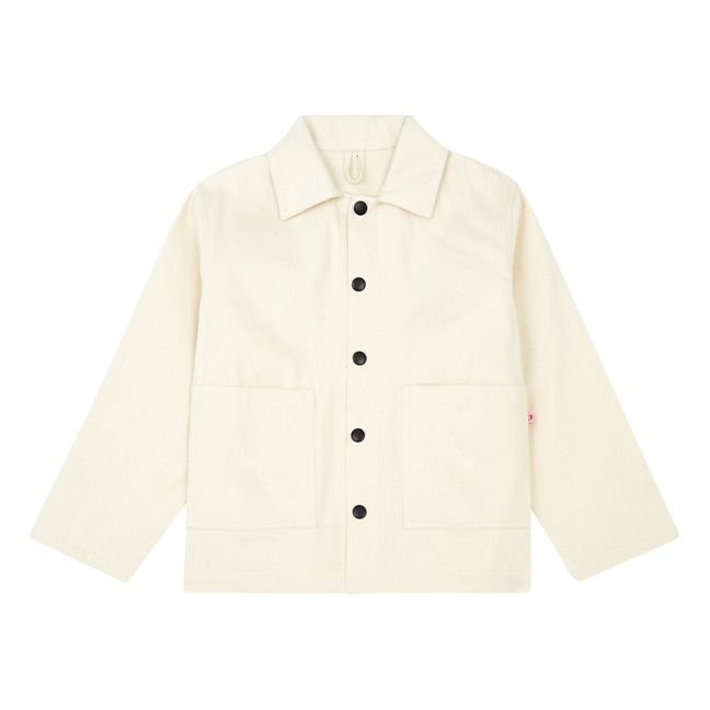 Organic Cotton Denim Jacket | Ecru